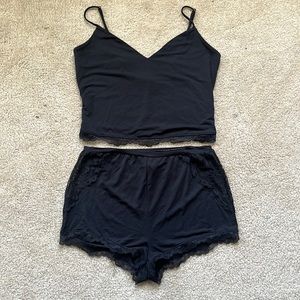 Victoria’s Secret Stretch Lace Back Cami Set, Size S